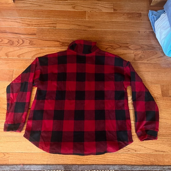 Cuddl Duds Red and Black Plaid Jacket - Picture 3 of 3